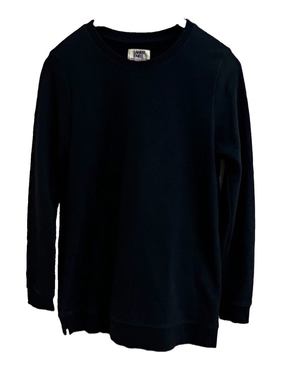 Lands' End Men's Crewneck Sweater - Black